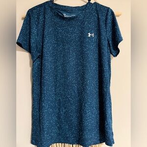 LG Women's Blue Speckled Short Sleeve Tee